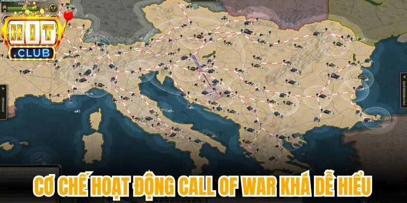 Cơ chế hoạt động Call of War khá dễ hiểu